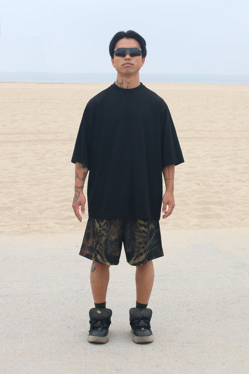 Boxy T Black KNITS | SHORT SLEEVE THE CELECT MENS