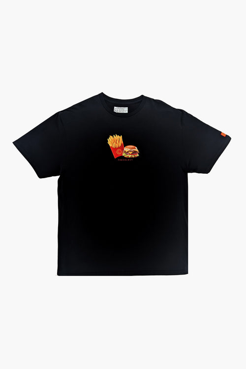 Burger and Fries T Black KNITS | GRAPHIC THE CELECT MENS