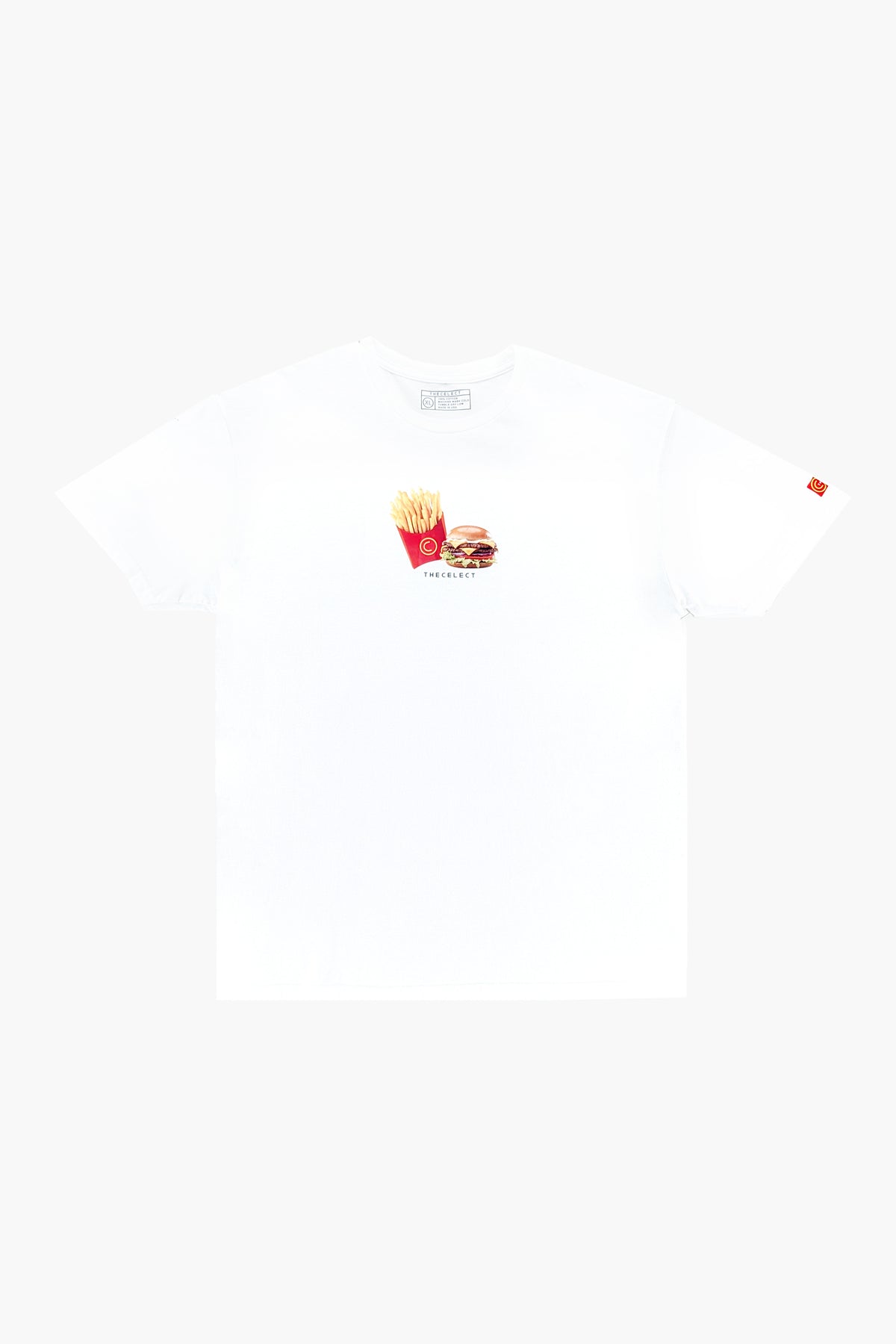 Burger and Fries T White KNITS | GRAPHIC THE CELECT MENS