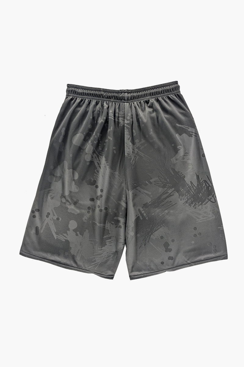 Big Knit Short Scratch Camo Black SHORTS THE CELECT MENS