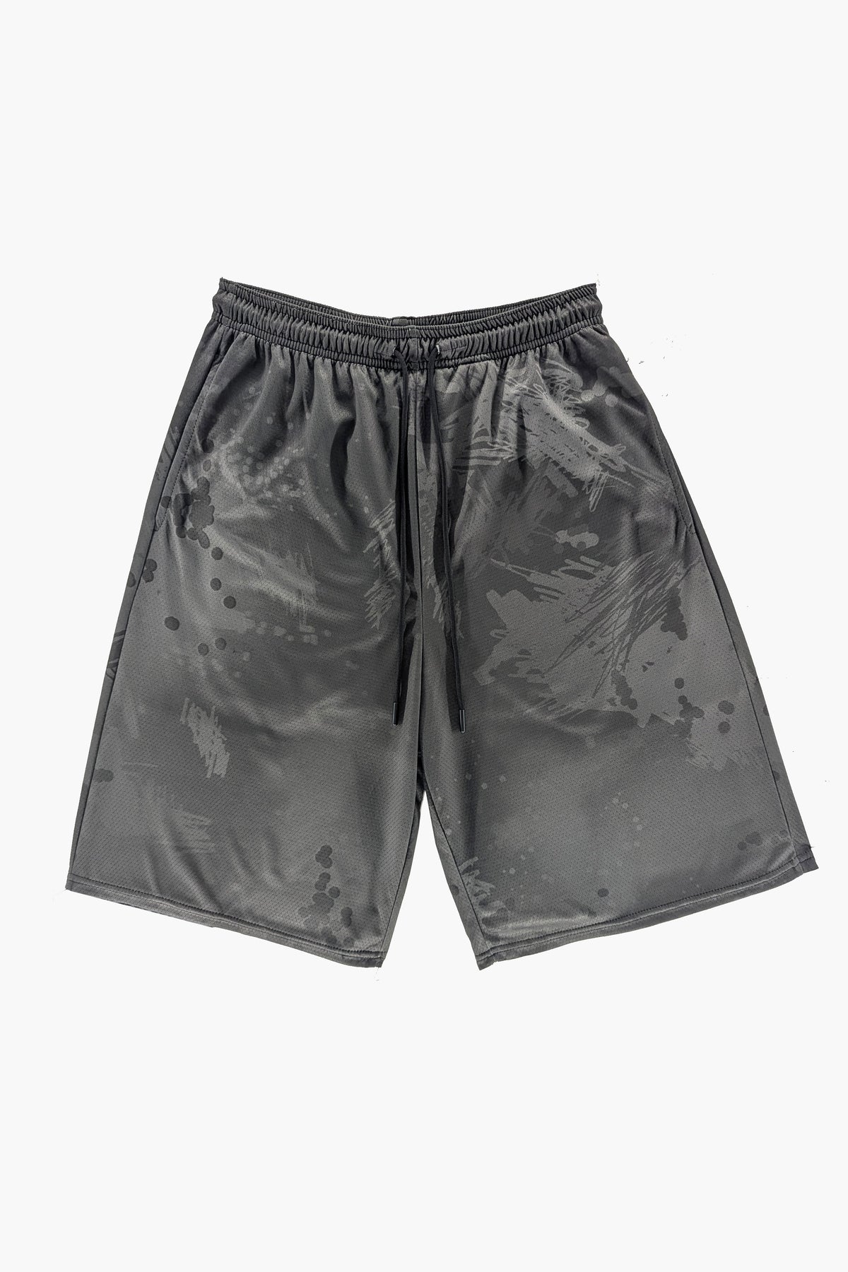 Big Knit Short Scratch Camo Black SHORTS THE CELECT MENS
