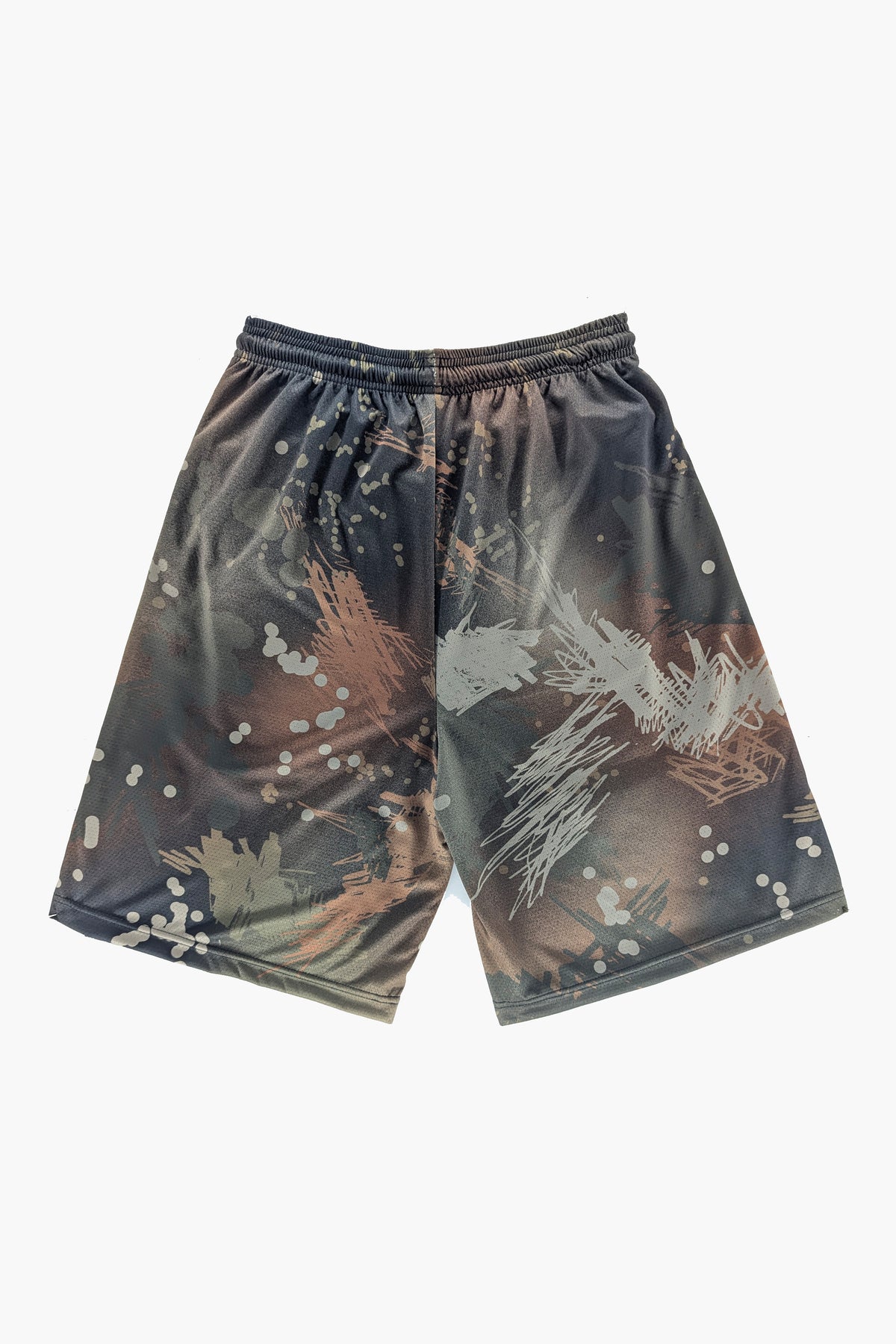 Big Knit Short Scratch Camo Olive SHORTS THE CELECT MENS