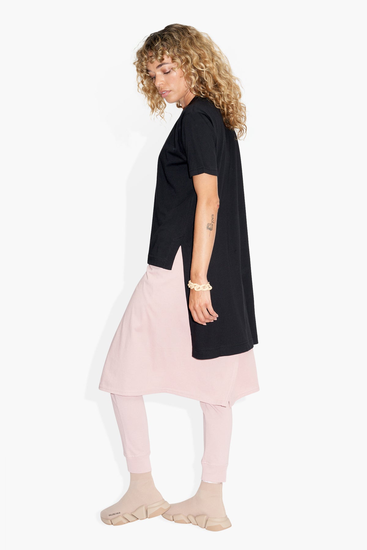 Cover Tee Black KNITS | SHORT SLEEVE THE CELECT WOMAN