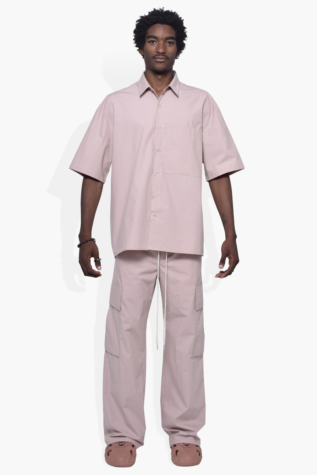 Foundation Woven Shirt Dusty Rose WOVENS | SHORT SLEEVE THE CELECT MENS   