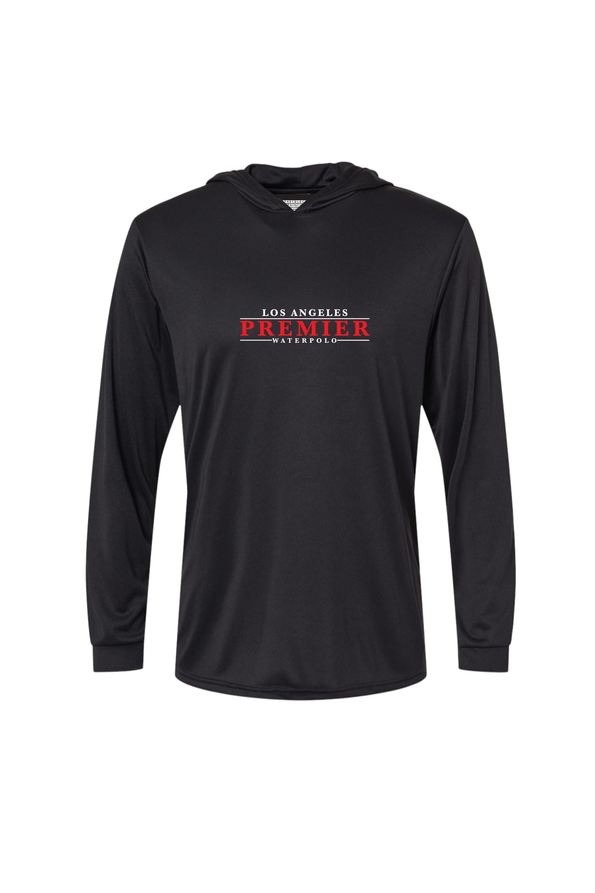 Performance Hooded Long Sleeve T-Shirt Black T-SHIRT PREMIER