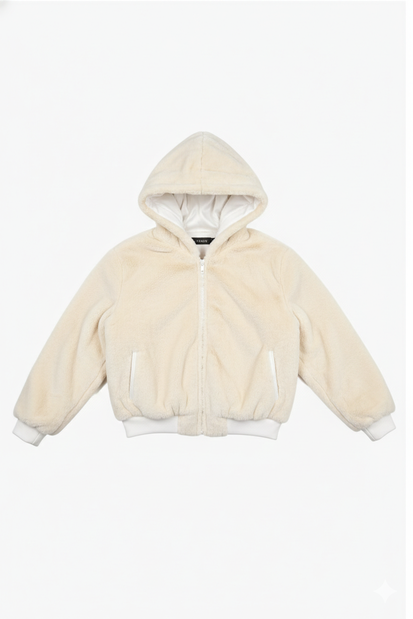 Bomb Fur Hoody Cream OUTERWEAR | JACKET THE CELECT MENS