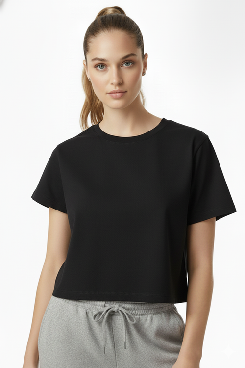 Outstanding T Black WOVENS | SHORT SLEEVE THE CELECT WOMAN