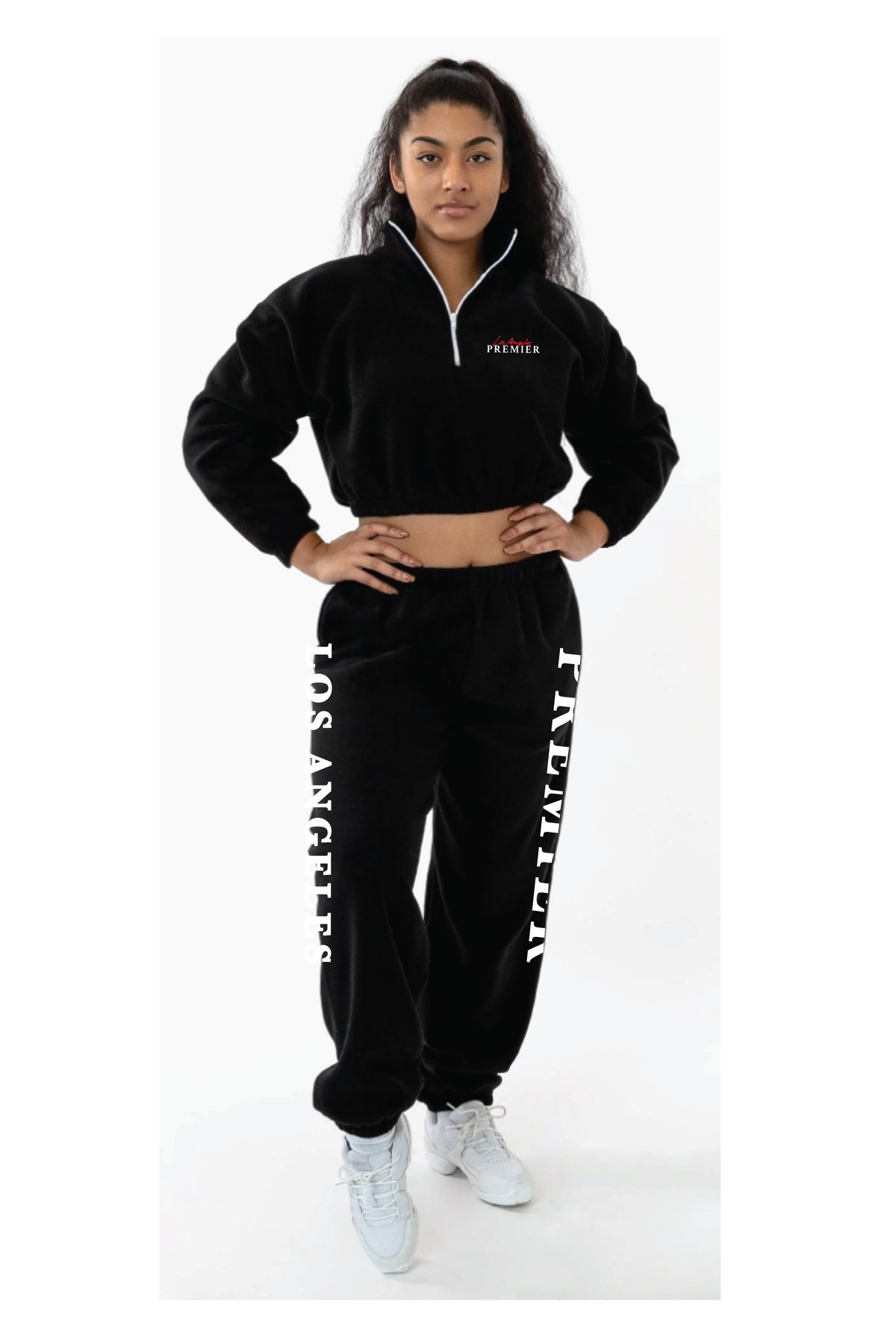 LOS ANGELES PREMIER Flex Fleece Half Zip Cropped Pullover FLEECE | GRAPHIC HOODY PREMIER   