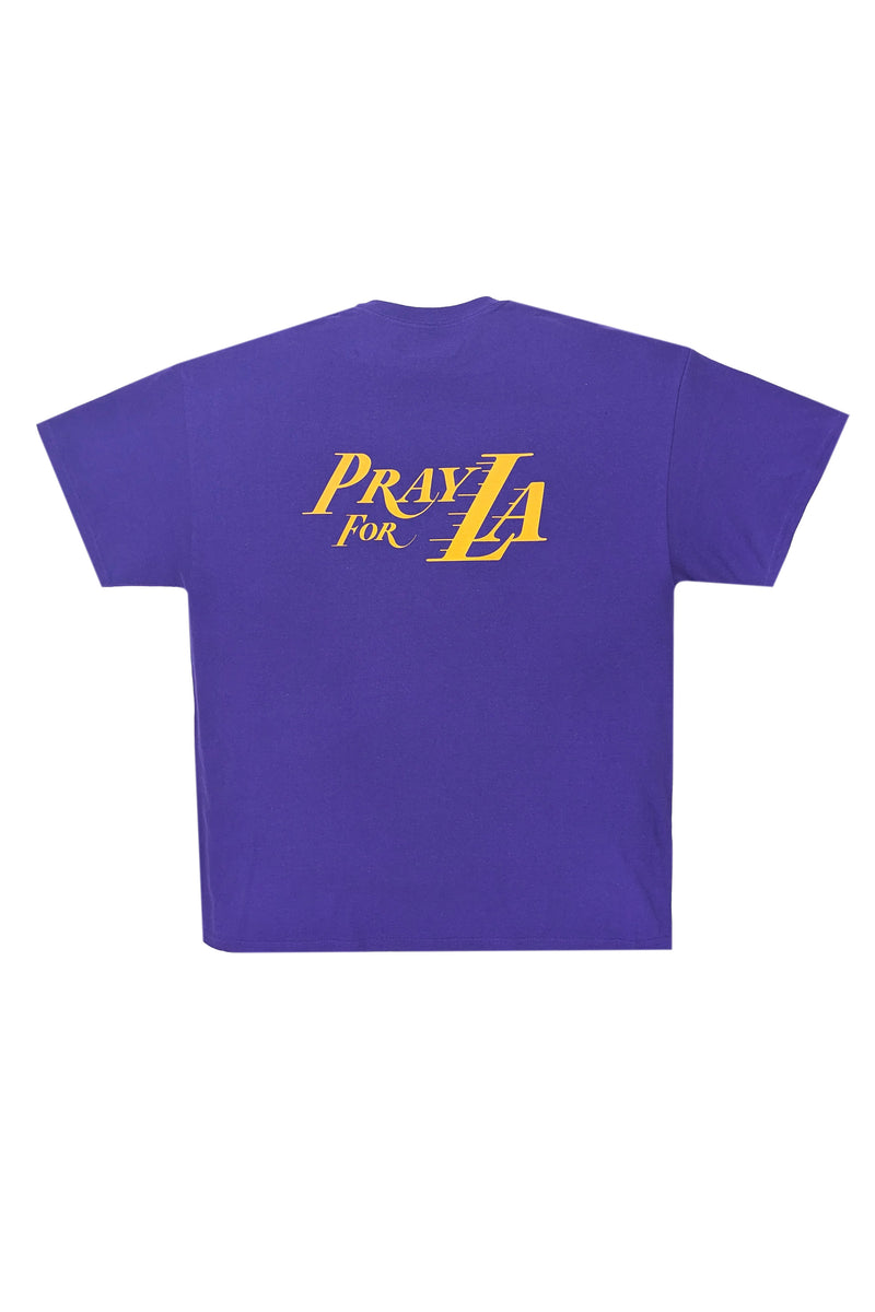 Lakers Pray For LA Purple KNITS | GRAPHIC THE CELECT MENS