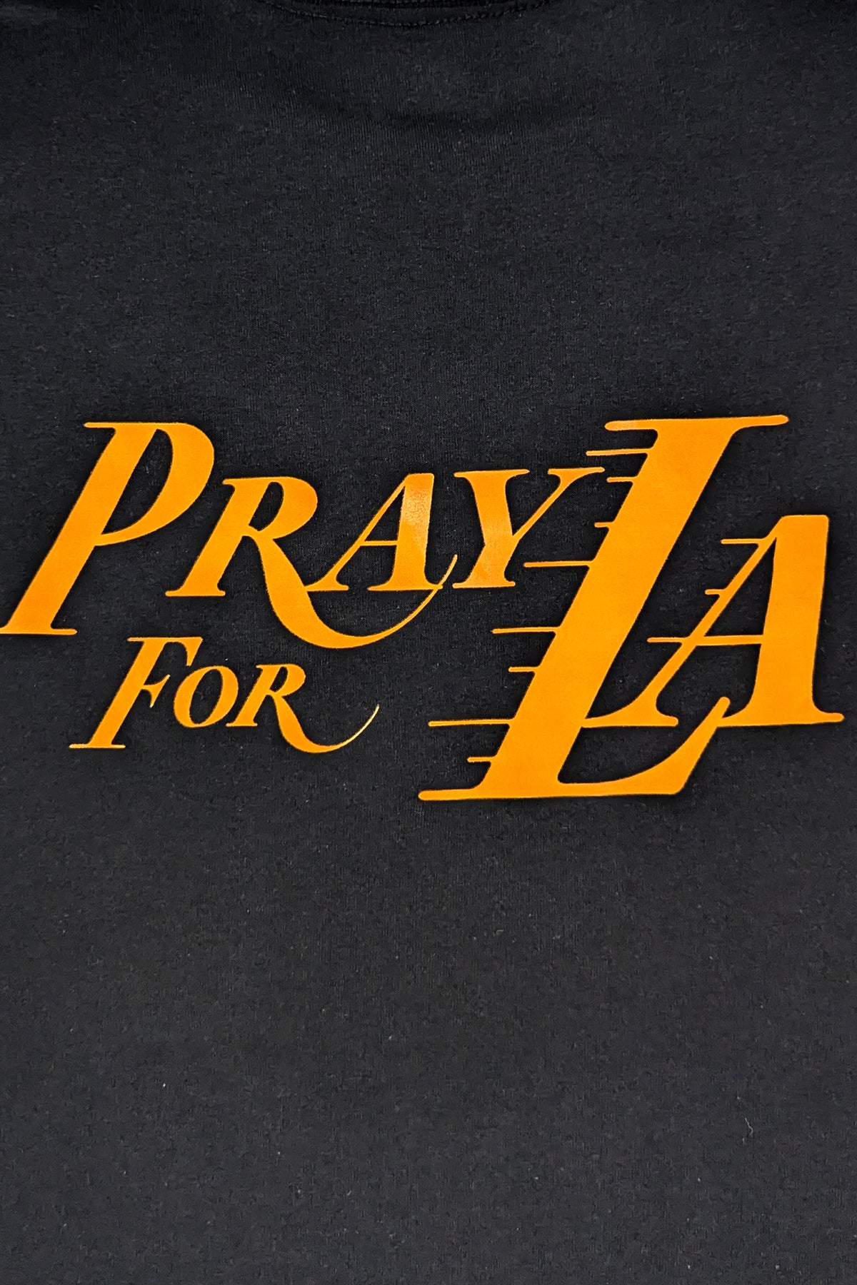 Lakers Pray For LA Black KNITS | GRAPHIC THE CELECT MENS