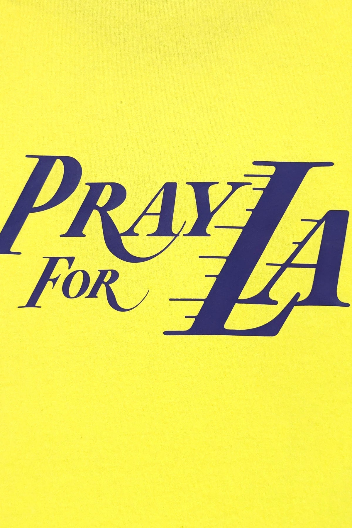 Lakers Pray For LA Yellow KNITS | GRAPHIC THE CELECT MENS