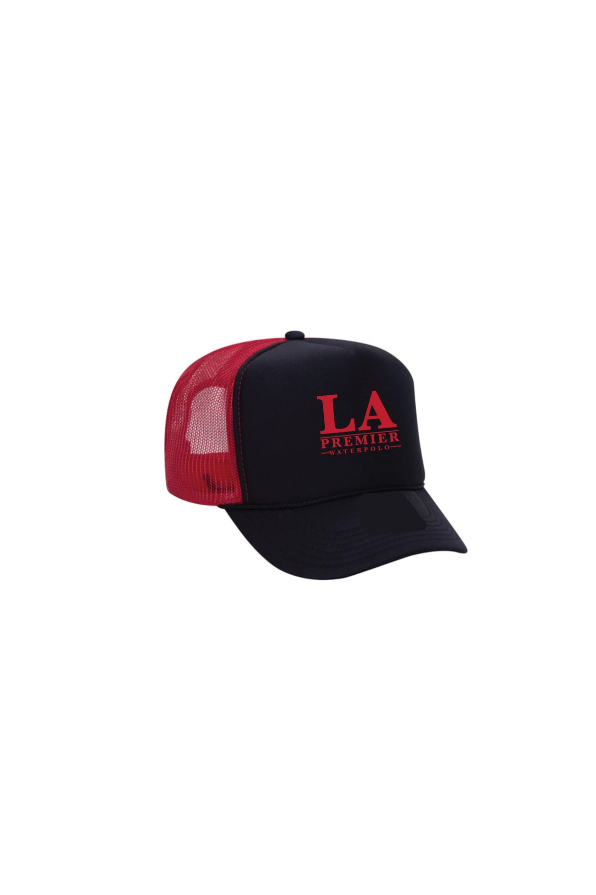 NEW LA HAT BLACK RED ACCESSORIES | HAT PREMIER