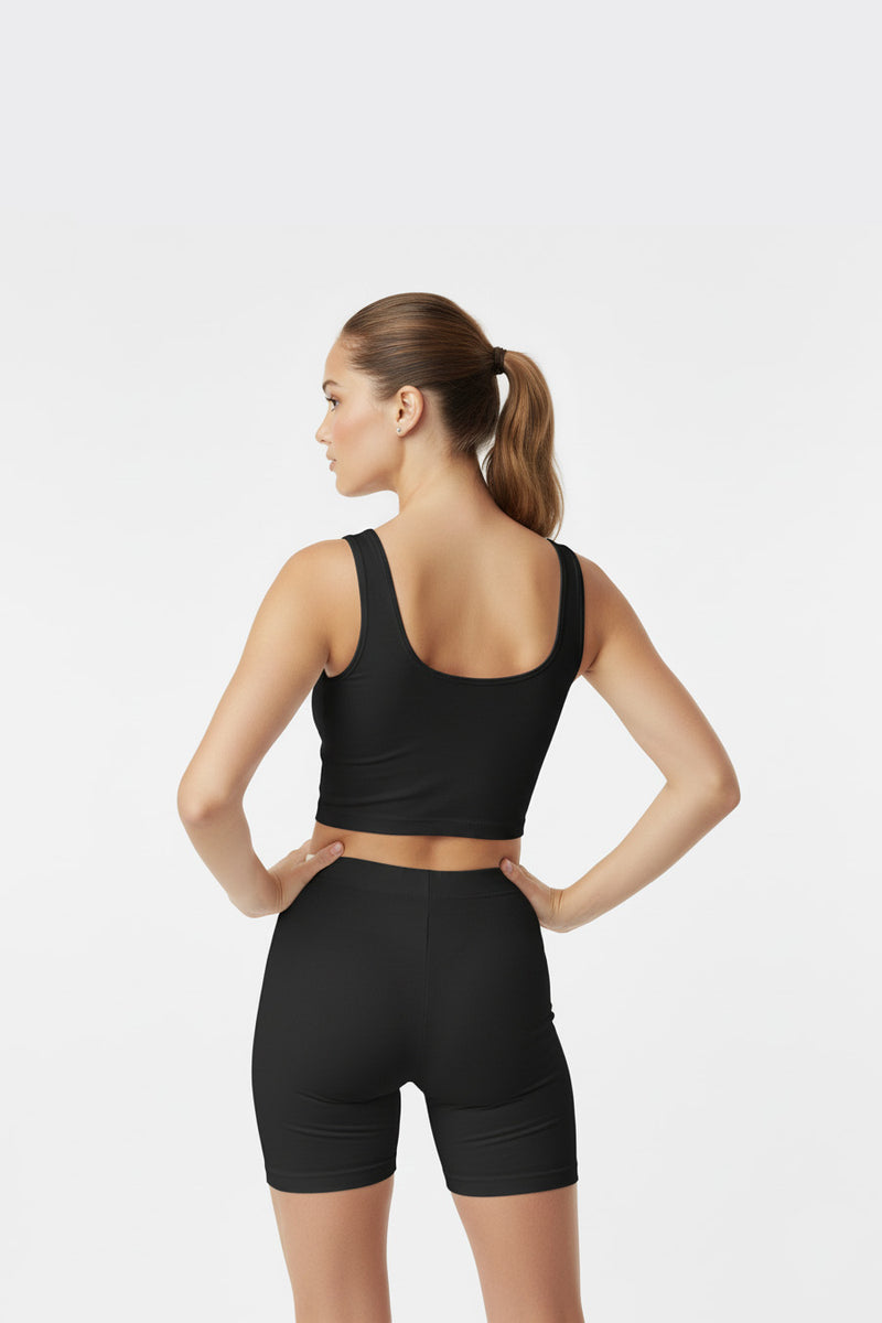 Level Tank Black SHORTS THE CELECT WOMAN