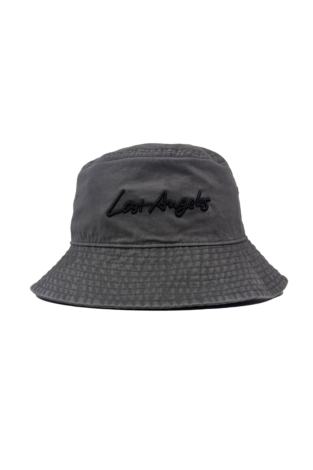 Lost Angeles Bucket Hat Grey ACCESSORIES | HAT THE CELECT