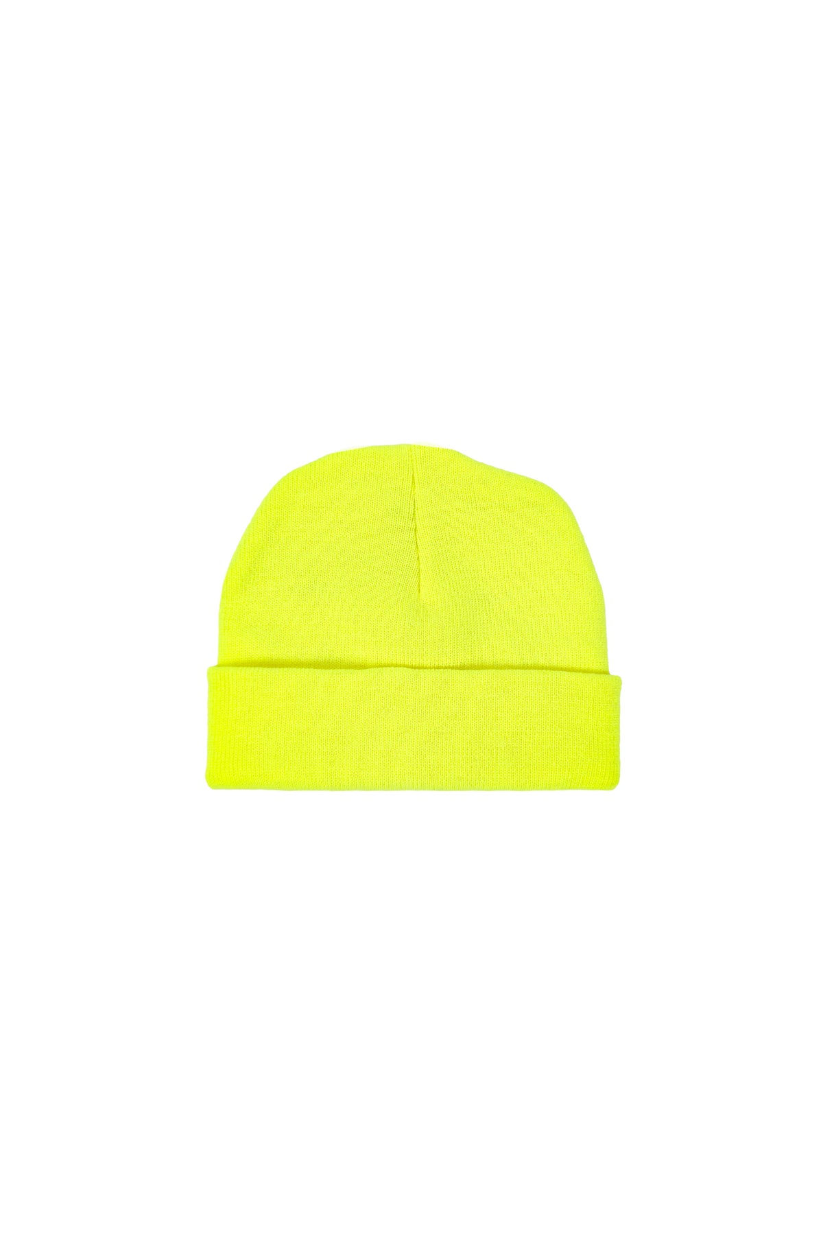 USA BEANIE 8.5" NEON YELLOW ACCESSORIES | HAT THE CELECT