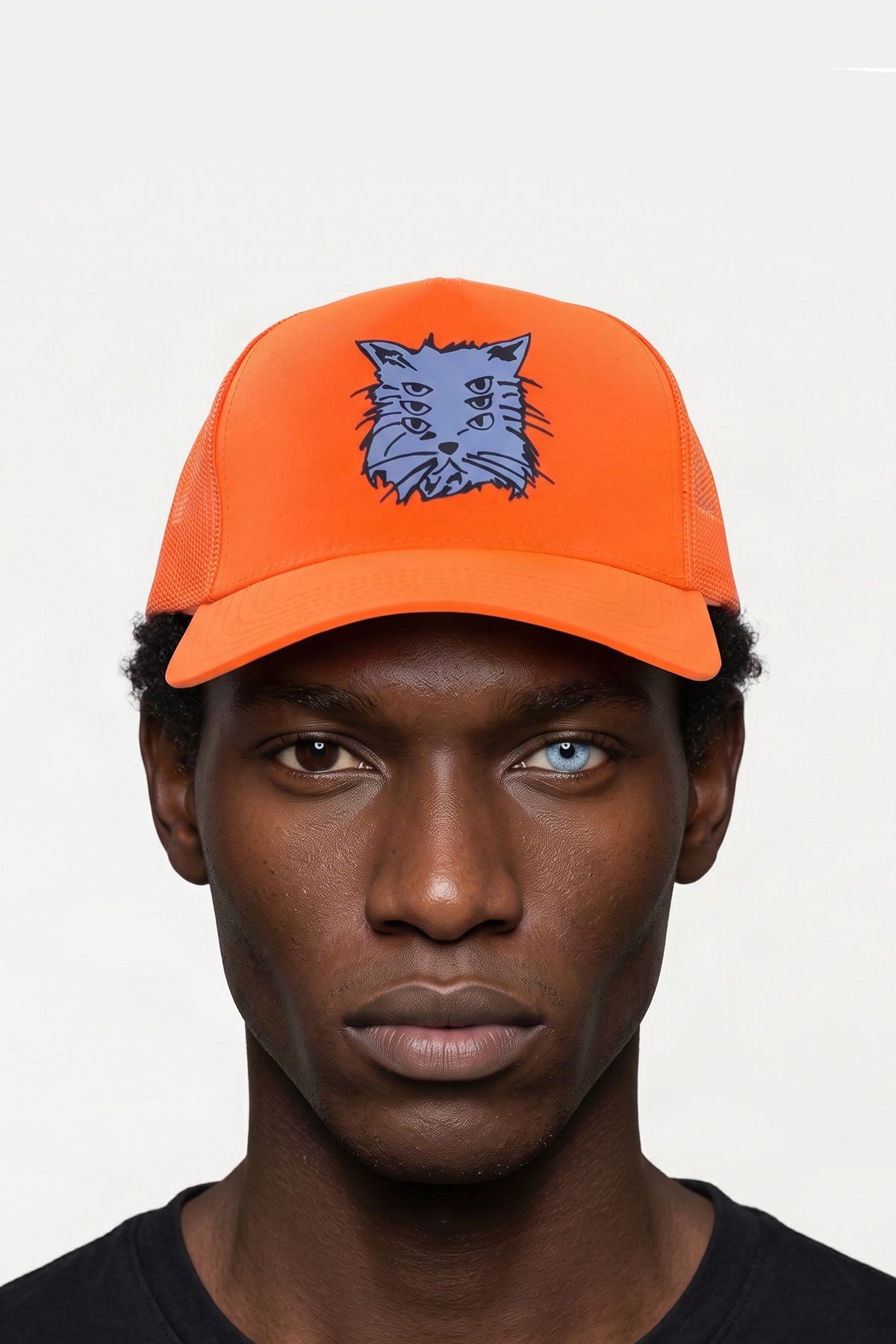 Cat Head Trucker Cap Orange ACCESSORIES | HAT THE CELECT