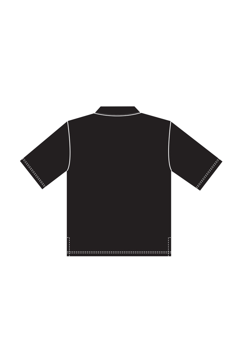 SS COACH POLO BLACK KNITS | SHORT SLEEVE PREMIER