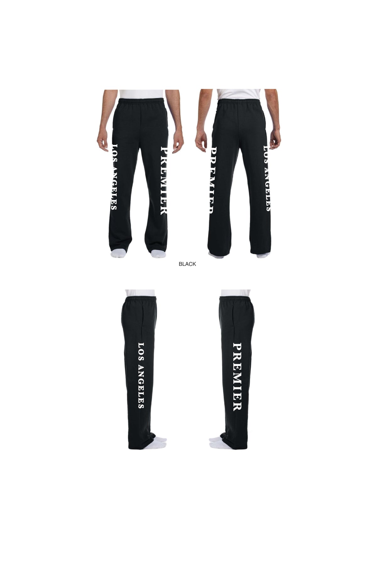 PREMIER OPEN BOTTOM FLEECE SWEAT PANT PREMIER PREMIER