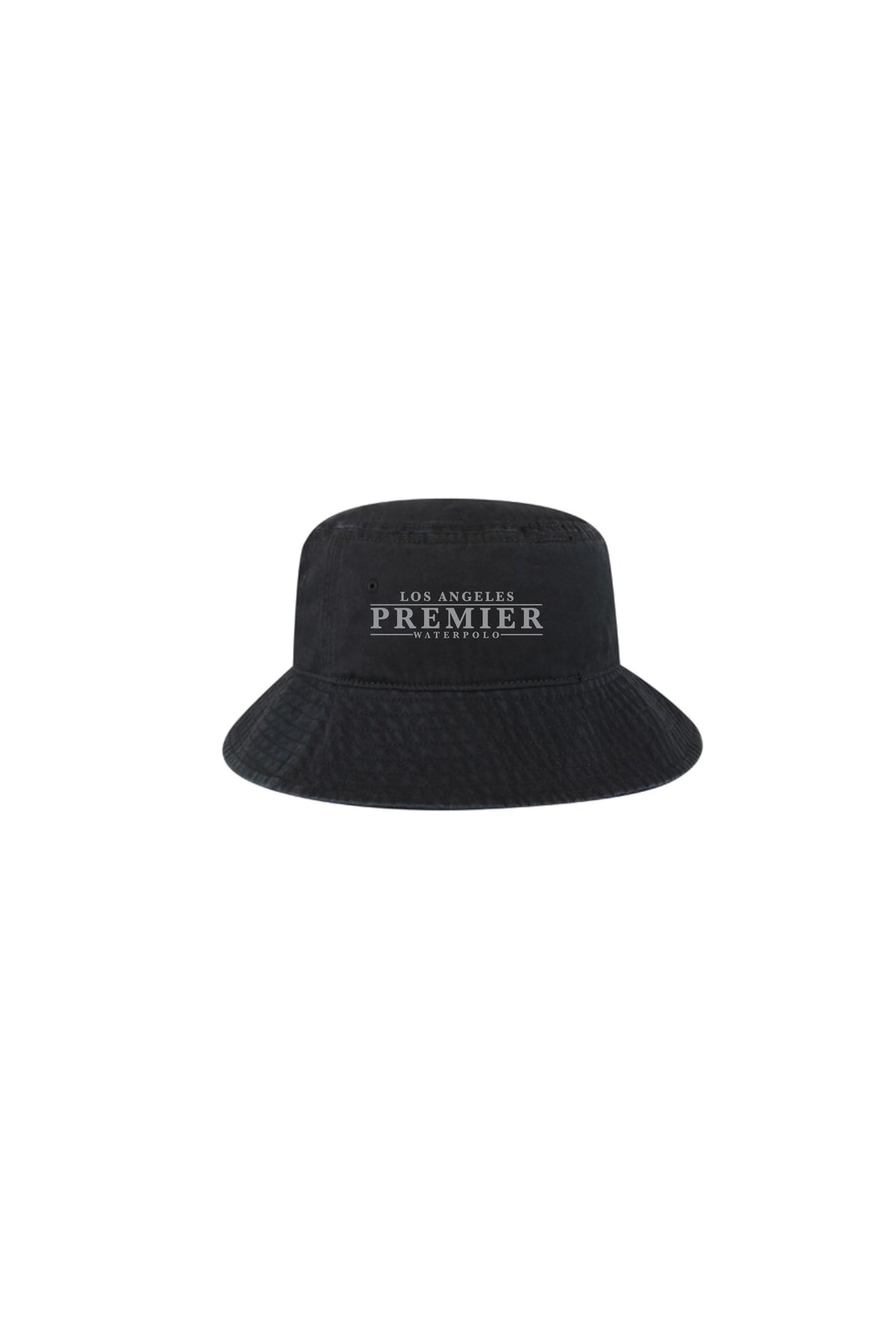 Premier washed bucket hat black