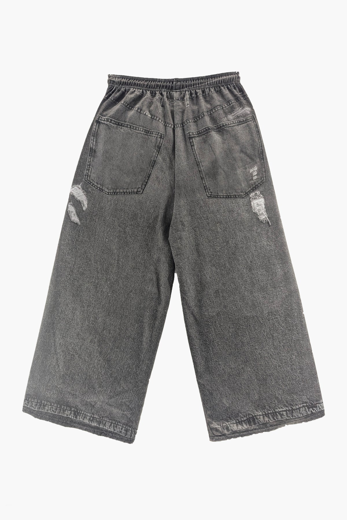 XTRA WIDE PRINTED DENIM PANT SHORTS THE CELECT MENS