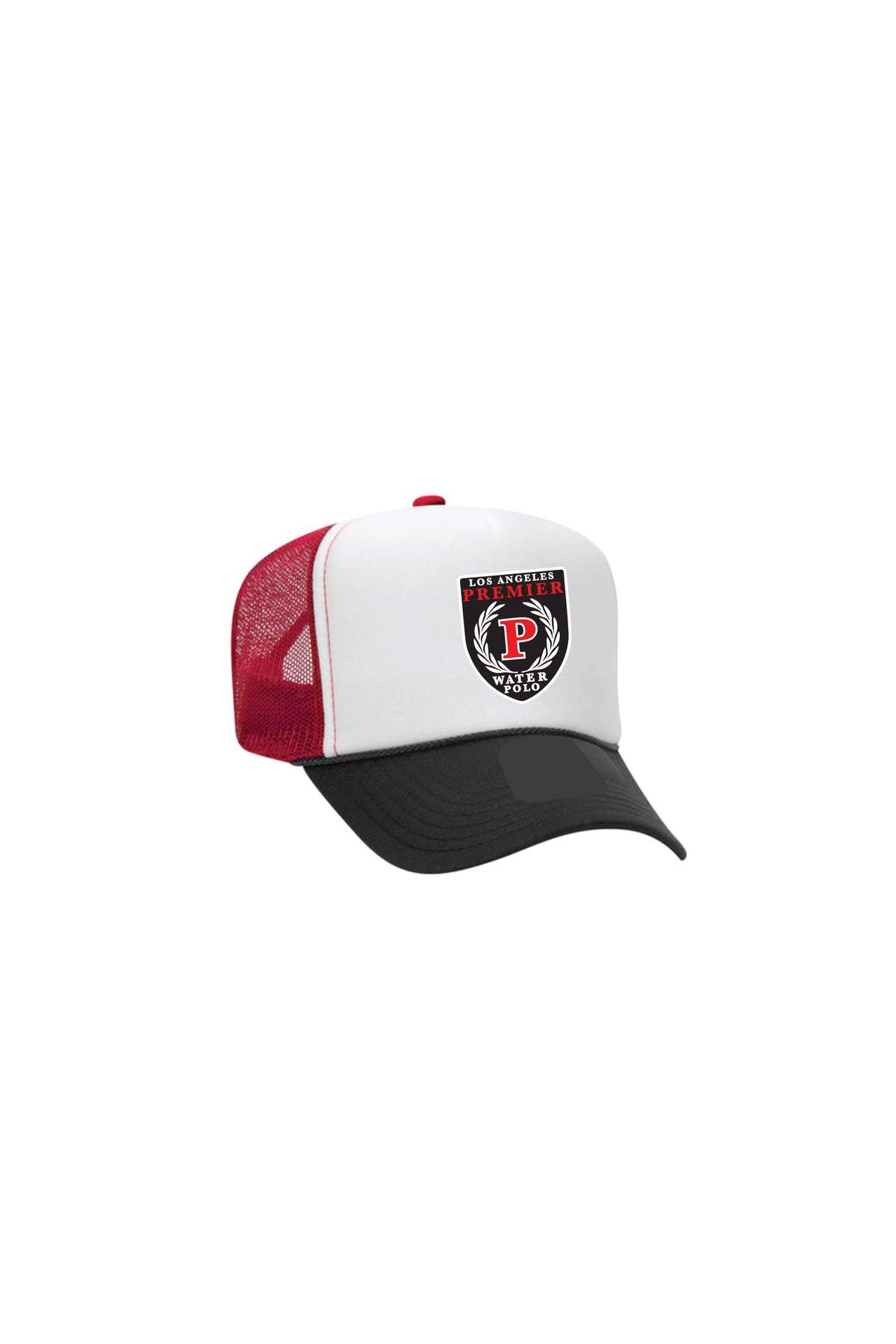 Premier Shield logo High Crown Mesh Back Trucker Hat ACCESSORIES | HAT PREMIER