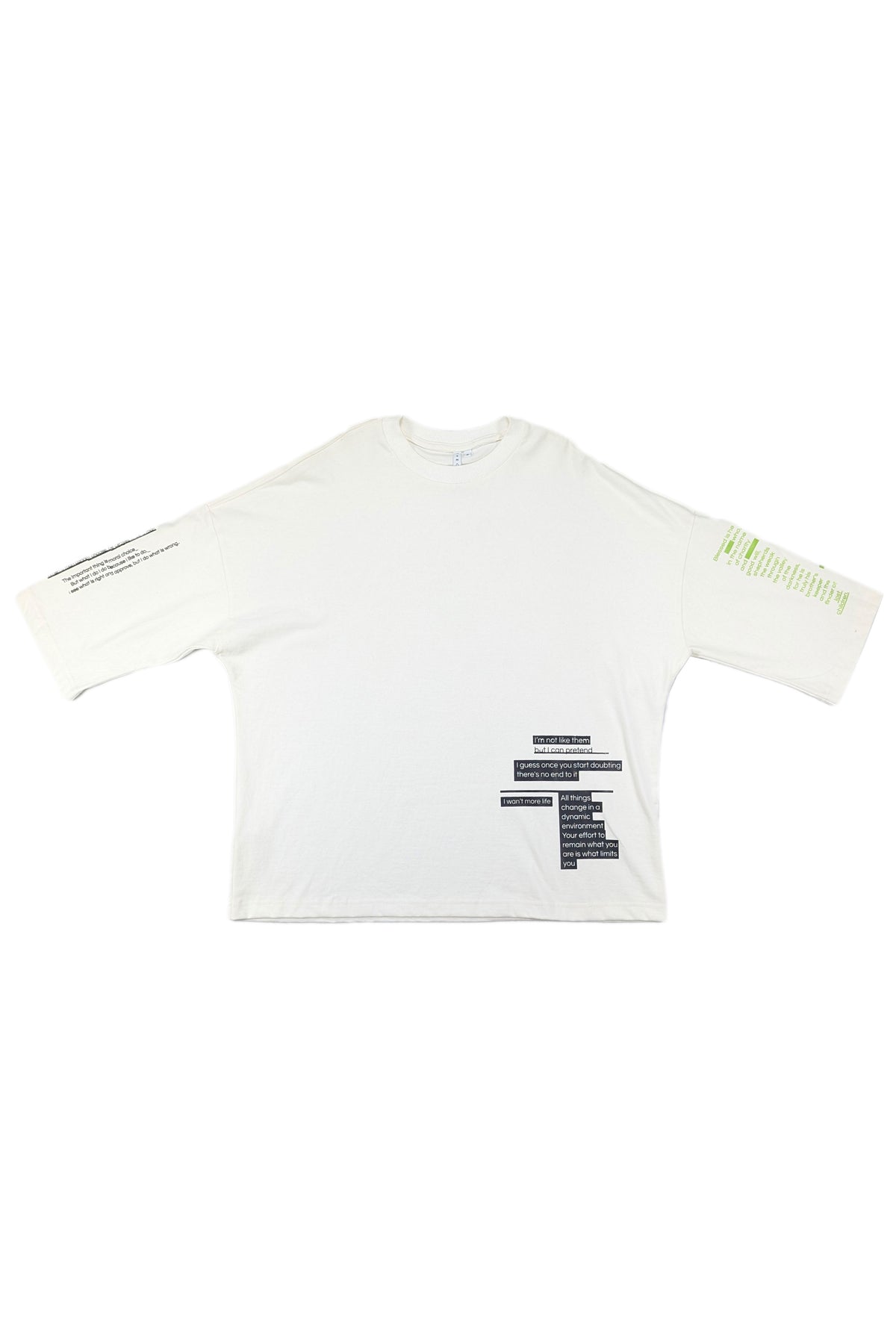 Sayings T OFF WHT KNITS | GRAPHIC THE CELECT MENS