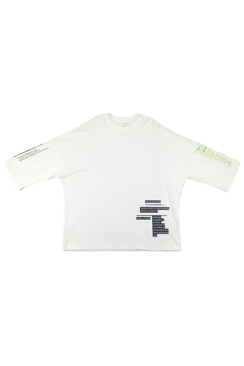 Sayings Huge T Off White KNITS | GRAPHIC THE CELECT MENS