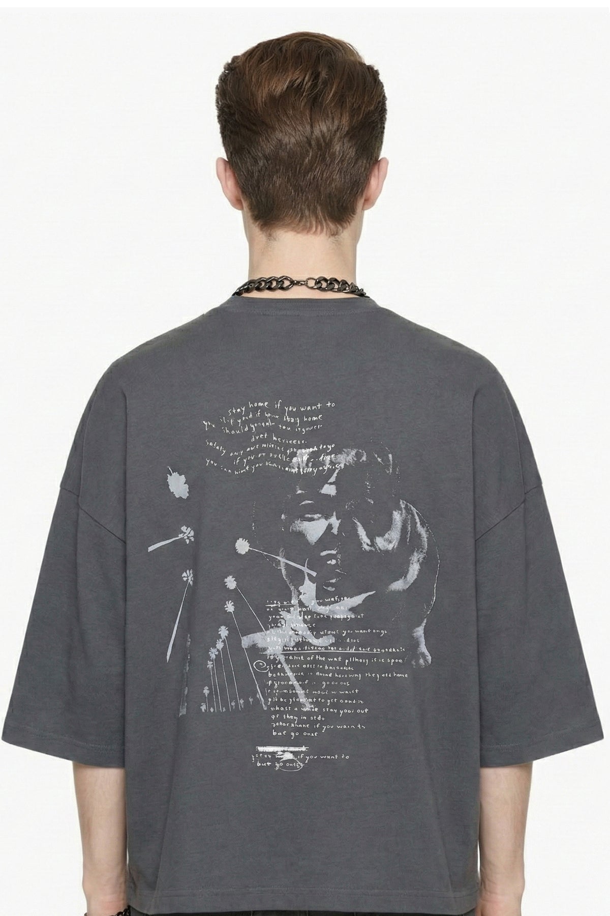 Scream Huge T Grey KNITS | GRAPHIC THE CELECT MENS