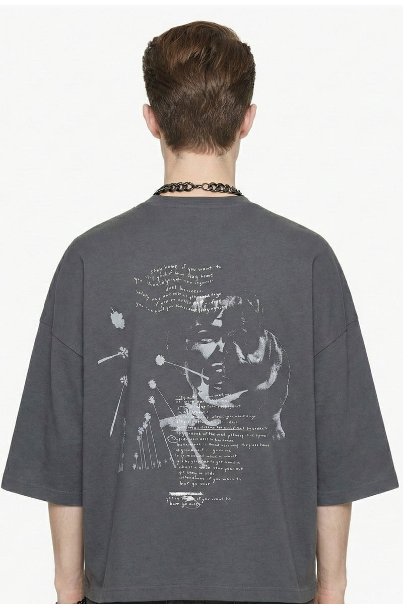 Scream Huge T Grey KNITS | GRAPHIC THE CELECT MENS