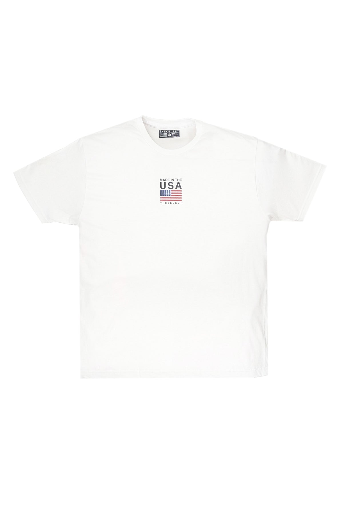 MADE IN USA STACKED LOGO T WHITE KNITS | GRAPHIC THE CELECT MENS