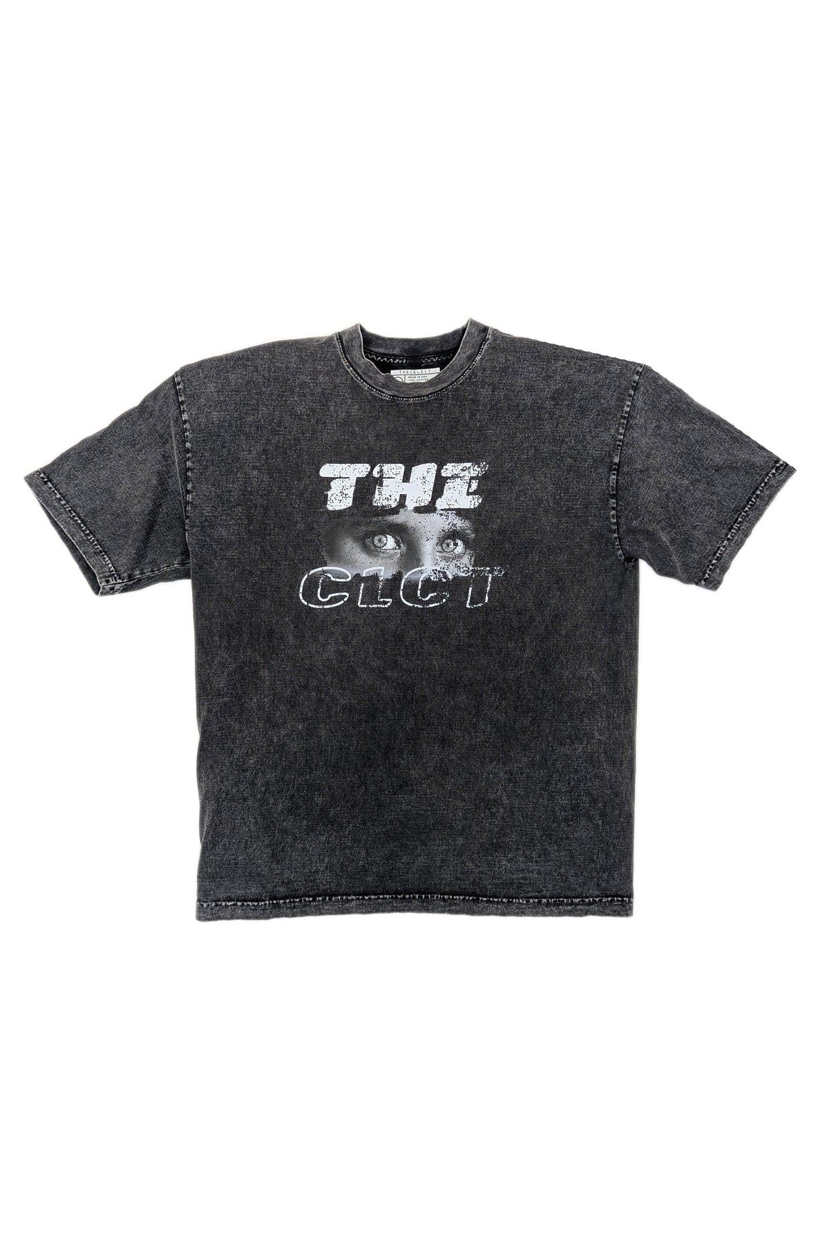 Stare Tee Mineral Wash Black KNITS | GRAPHIC THE CELECT