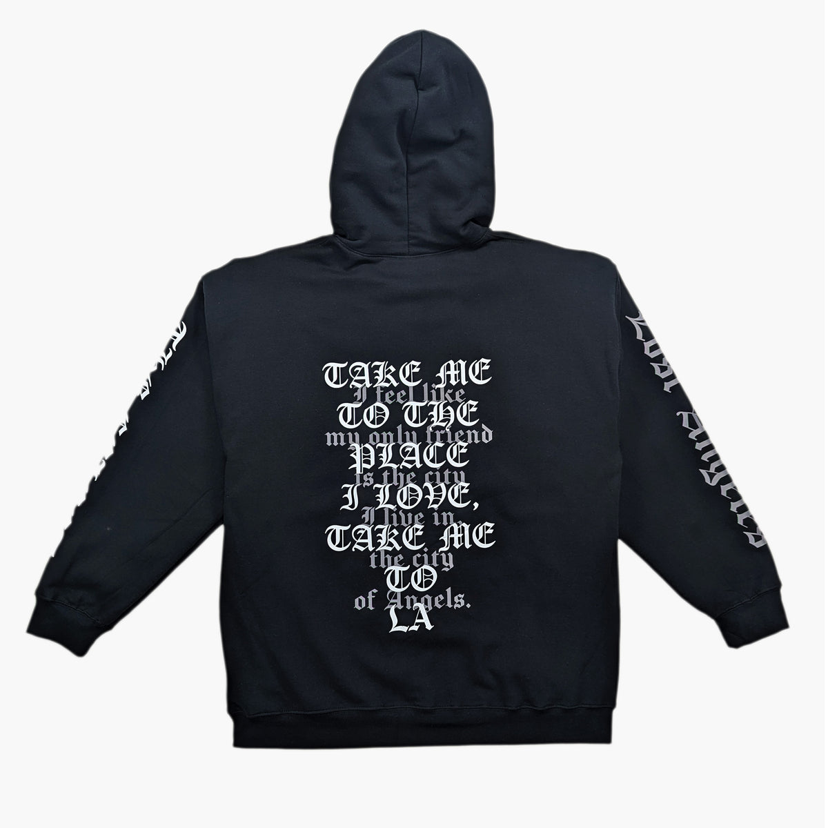 Take Me to LA Hoodie Black FLEECE | HOODIE THE CELECT MENS