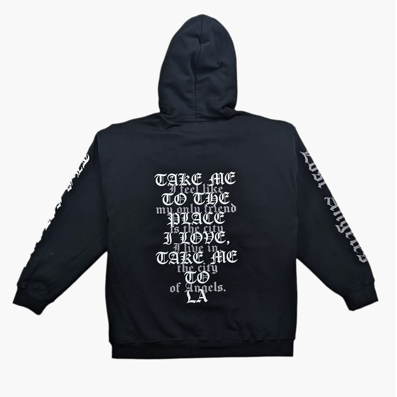 Take Me to LA Hoodie Black FLEECE | HOODIE THE CELECT MENS
