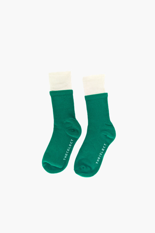 Double Sock Green ACCESSORIES | SOCK THE CELECT