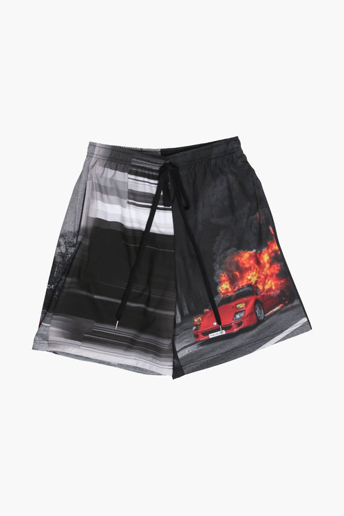 Dumb Car on Fire Short SHORTS THE CELECT MENS   