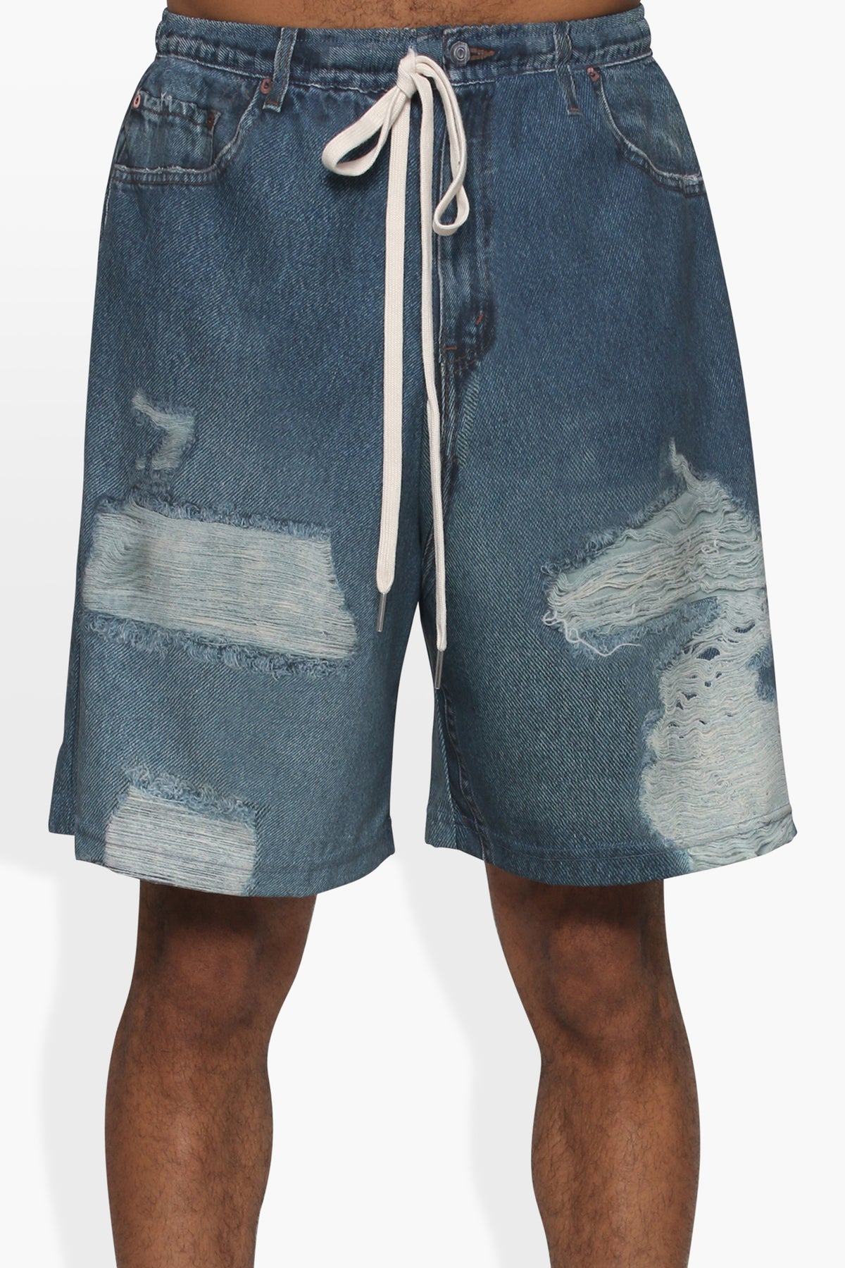 Dumb Printed Denim Short SHORTS THE CELECT MENS