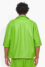 Forge Leather Shirt Green WOVENS | SHORT SLEEVE THE CELECT MENS   