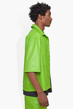 Forge Leather Shirt Green WOVENS | SHORT SLEEVE THE CELECT MENS   