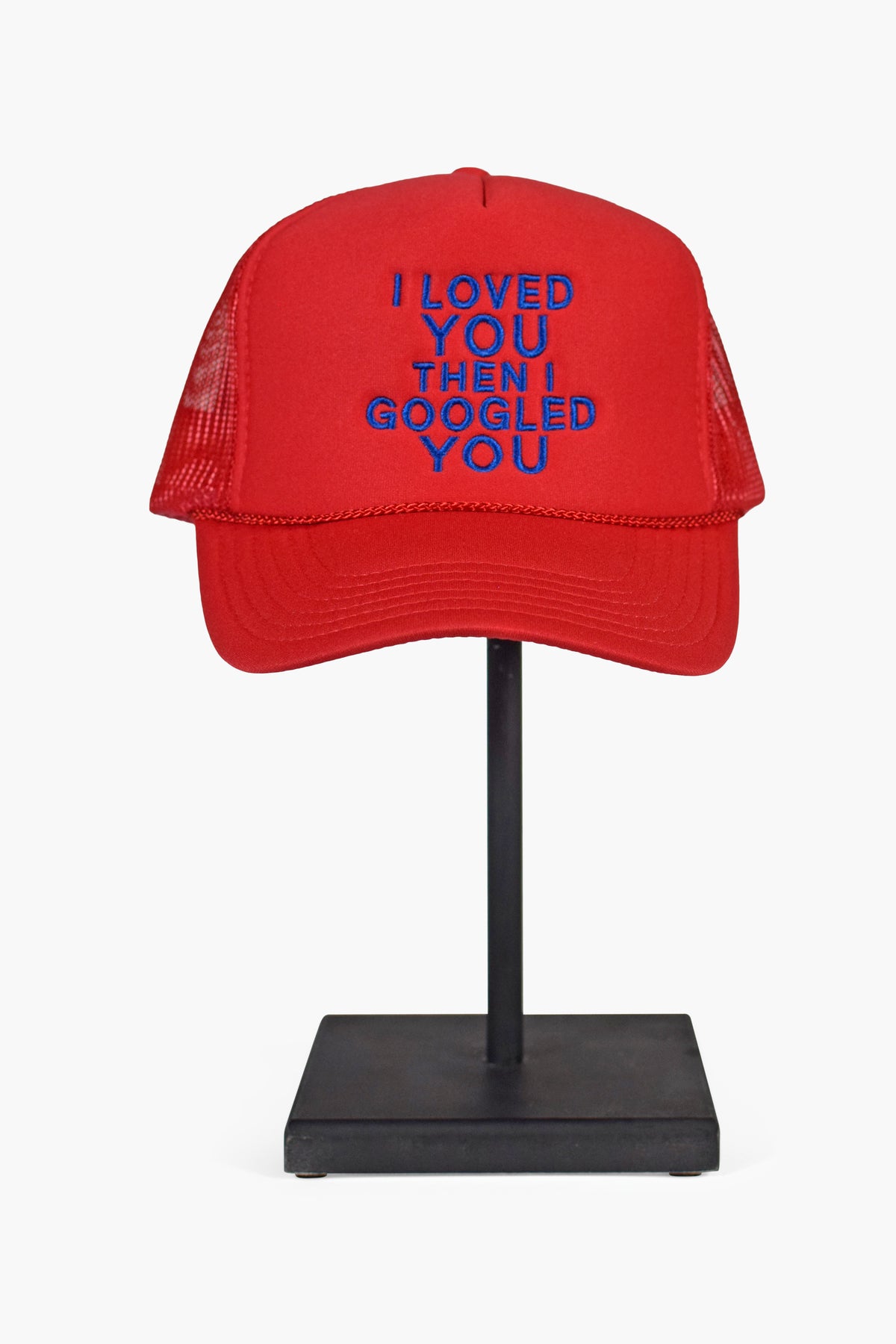 Stacked Googled Hat Red ACCESSORIES | HAT THE CELECT   