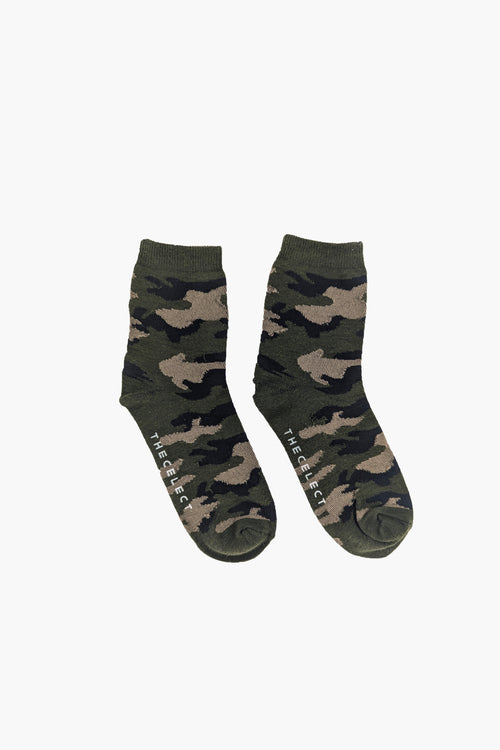 Hunter Green Camo Sock ACCESSORIES | SOCK THE CELECT