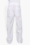 Wide Leg Cargo White PANTS | ELASTIC THE CELECT   