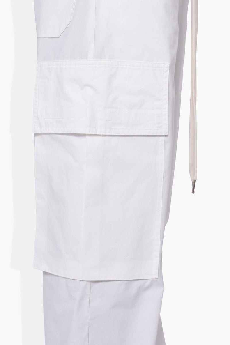 Wide Leg Cargo White PANTS | ELASTIC THE CELECT   