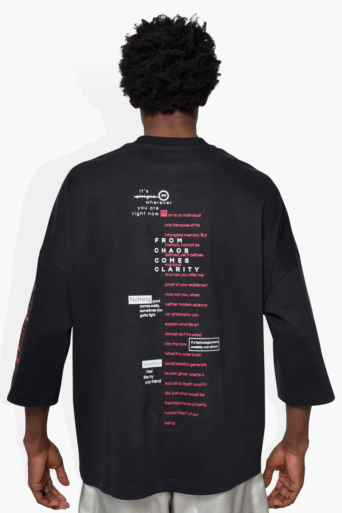 Sayings Huge T Black KNITS | GRAPHIC THE CELECT MENS   