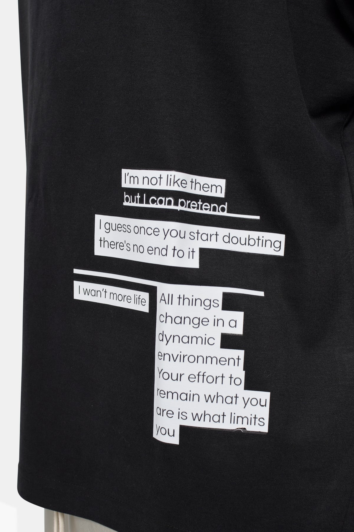 Sayings Huge T Black KNITS | GRAPHIC THE CELECT MENS   