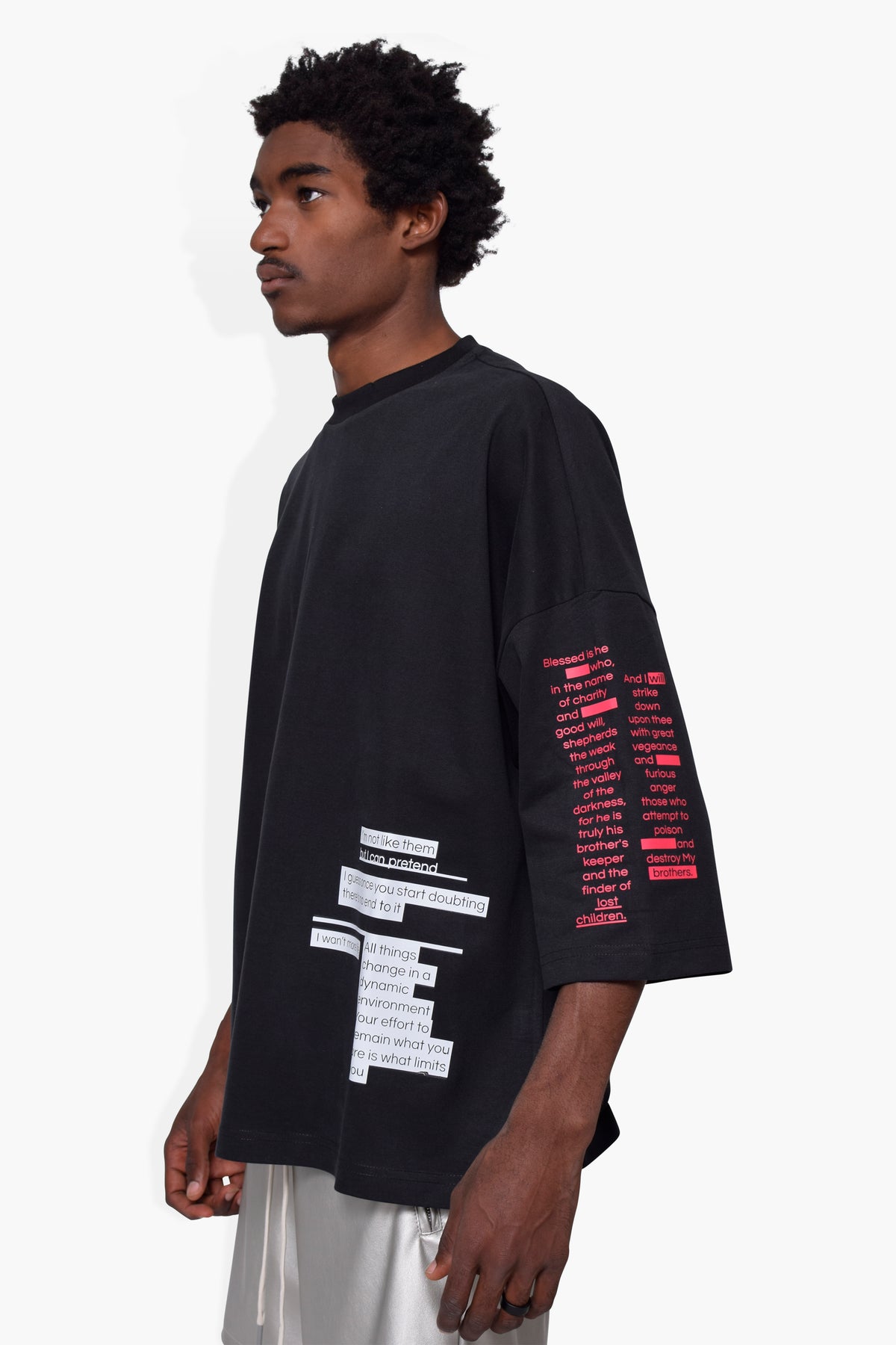 Sayings Huge T Black KNITS | GRAPHIC THE CELECT MENS   