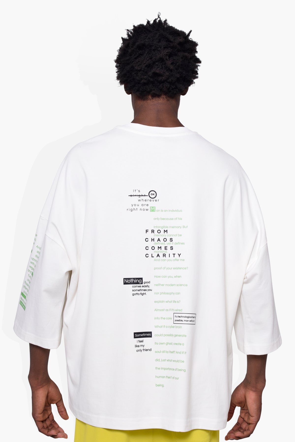 Sayings T OFF WHT KNITS | GRAPHIC THE CELECT MENS