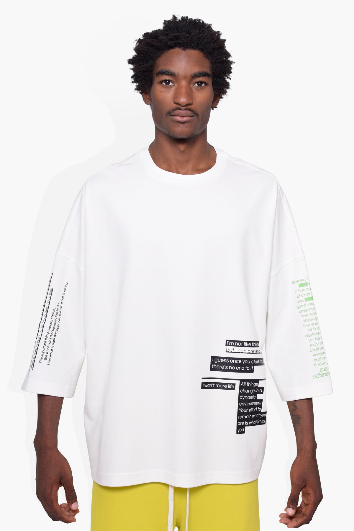 Sayings T OFF WHT KNITS | GRAPHIC THE CELECT MENS
