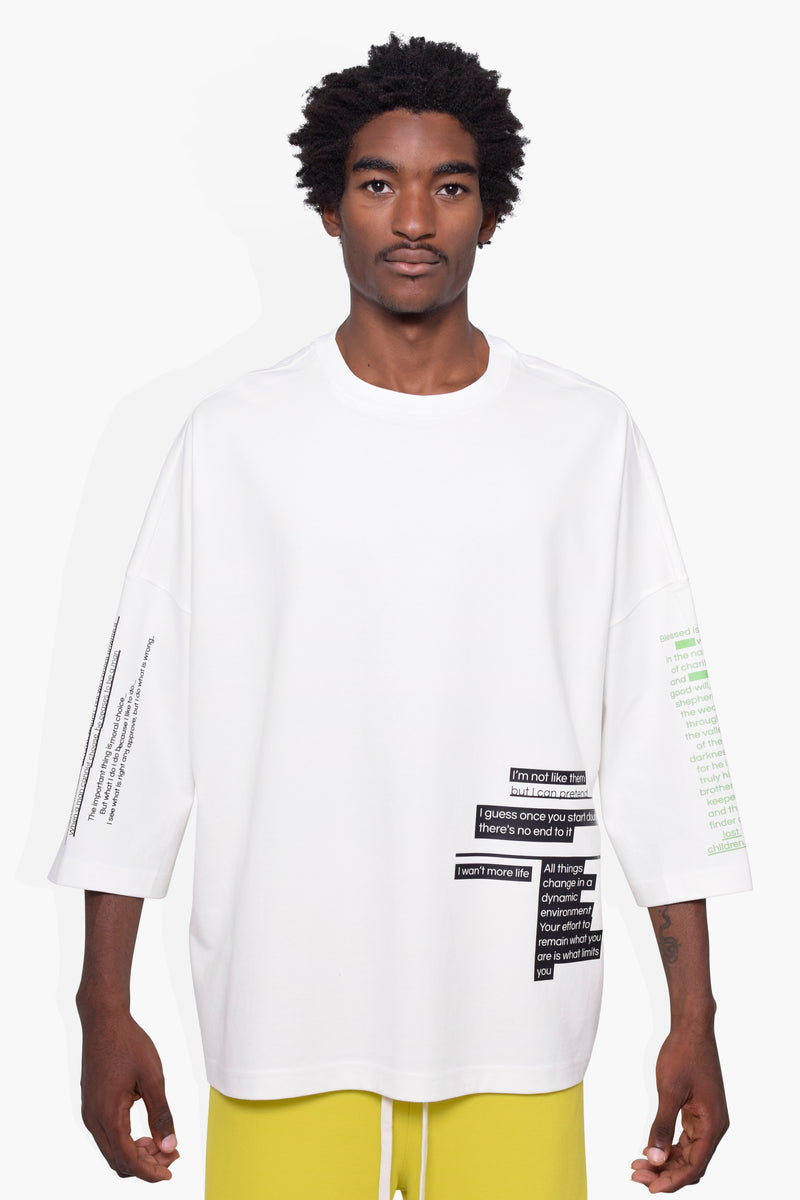 Sayings T OFF WHT KNITS | GRAPHIC THE CELECT MENS