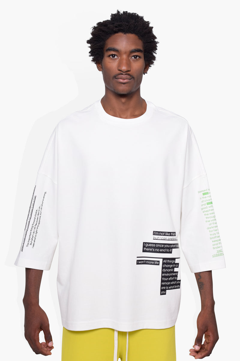 Sayings Huge T Off White KNITS | GRAPHIC THE CELECT   