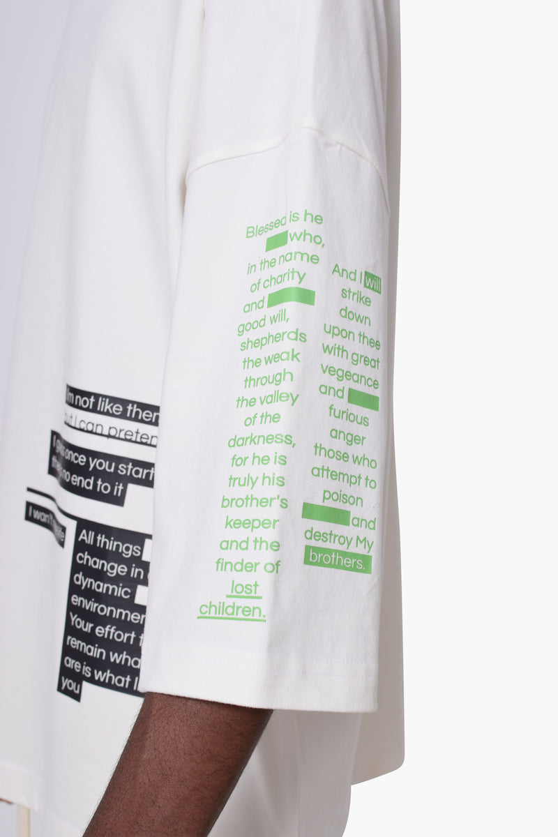 Sayings Huge T Off White KNITS | GRAPHIC THE CELECT MENS   